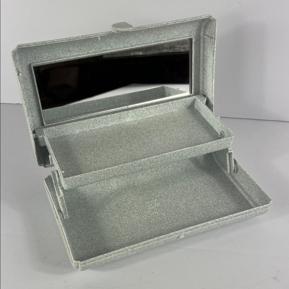 Vintage Caboodles Speckled Gray Organizer with Mirror - Picture 8 of 8